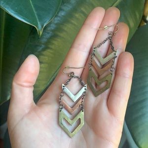 Chevron Dangle Earrings